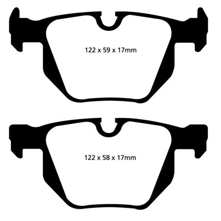 EBC 07-10 BMW X5 3.0 Ultimax2 Rear Brake Pads