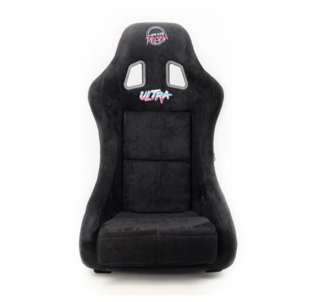 NRG FRP Bucket Seat ULTRA Edition - Medium (Black Alcantara/Gold Glitter Back)