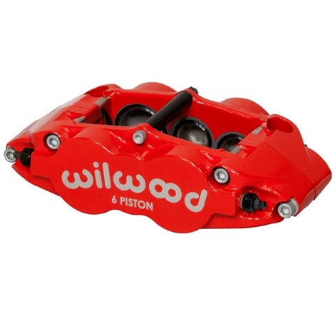 Wilwood Caliper-Forged Narrow Superlite 6R-R/H 1.75/1.25/1.25in Pistons 1.10in Rotor - Red