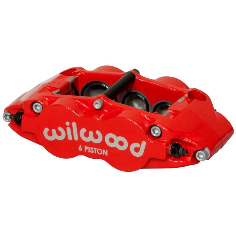 Wilwood Caliper-Forged Narrow Superlite 6R-R/H 1.75/1.25/1.25in Pistons 1.10in Rotor - Red