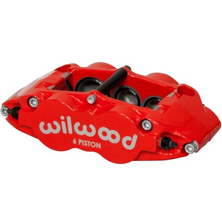 Wilwood Caliper-Forged Narrow Superlite 6R-L/H 1.75/1.25/1.25in Pistons 1.10in Rotor - Red