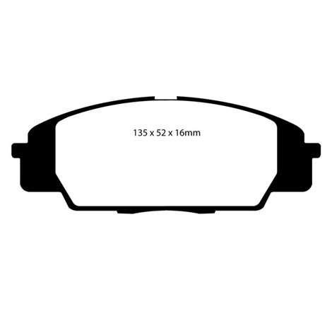 EBC 07-11 Acura CSX (Canada) 2.0 Type S Yellowstuff Front Brake Pads