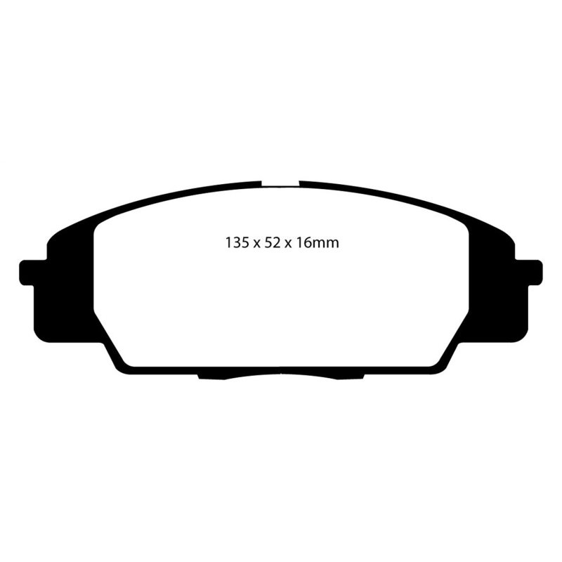 EBC 07-11 Acura CSX (Canada) 2.0 Type S Yellowstuff Front Brake Pads