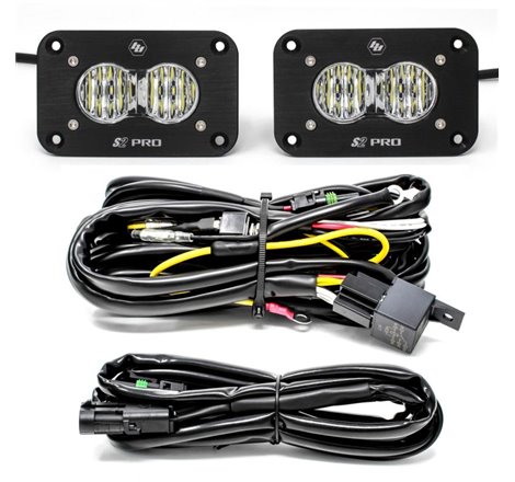 Baja Designs S2 Pro Wide Cornering Pair Flush Mount LED Light Pod Kit