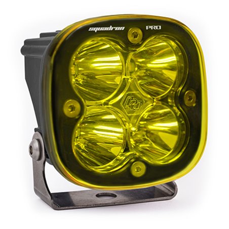 Baja Designs Squadron Pro Spot Pattern Black LED Light Pod - Amber