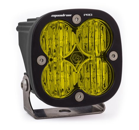 Baja Designs Squadron Pro Black Wide Cornering Pattern LED Light Pod - Amber