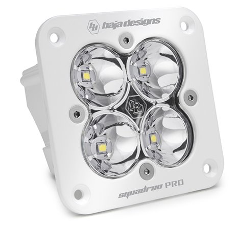 Baja Designs Squadron Pro Spot Pattern White Flush Mount LED Light Pod - Clear