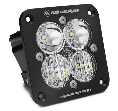 Baja Designs Squadron Pro Driving/Combo Pattern Flush Mount Black LED Light Pod - Clear