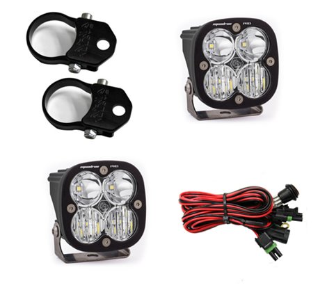 Baja Designs Squadron Pro LED Light Pods Kit w/Vertical Mounts/1.75in Harness