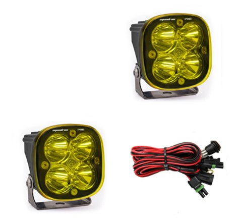 Baja Designs Squadron Pro Series Spot Pattern LED Light Pods - Amber