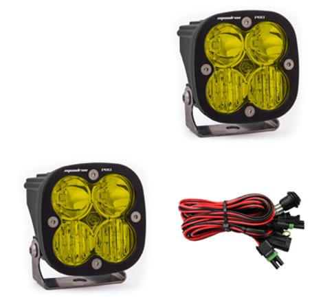 Baja Designs Squadron Pro Series Driving Combo Pattern Pair LED Light Pods - Amber