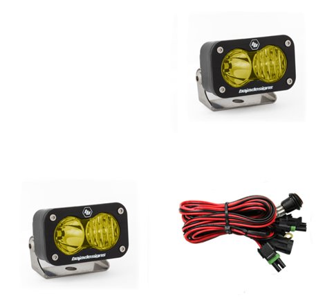 Baja Designs S2 Sport Driving Combo Pattern Pair LED Work Light - Amber