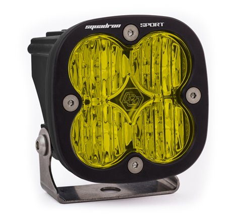 Baja Designs Squadron Sport Wide Cornering Black LED Light Pod Pattern - Amber