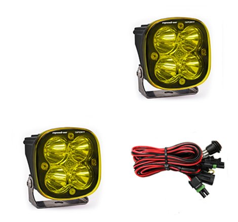 Baja Designs Squadron Sport Spot LED Light Pods - Amber