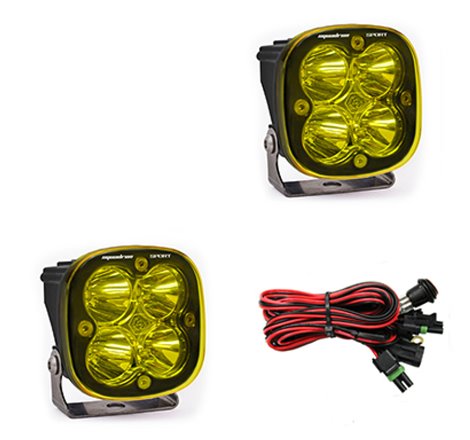 Baja Designs Squadron Sport Work/Scene Pair LED Light Pods - Amber