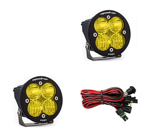 Baja Designs Squadron R Pro Driving/Combo Pair LED Light Pods - Amber