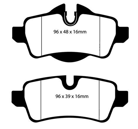 EBC 07-14 Mini Hardtop 1.6 Ultimax2 Rear Brake Pads