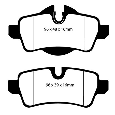 EBC 07-14 Mini Hardtop 1.6 Ultimax2 Rear Brake Pads