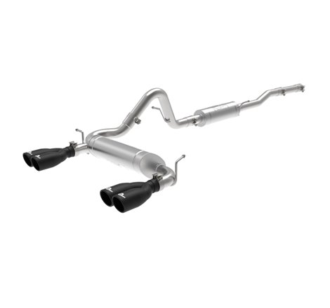 aFe Vulcan Series 2.5in 304SS Cat-Back Exhaust 07-18 Jeep Wrangler (JK) V6-3.6/3.8L w/ Black Tips