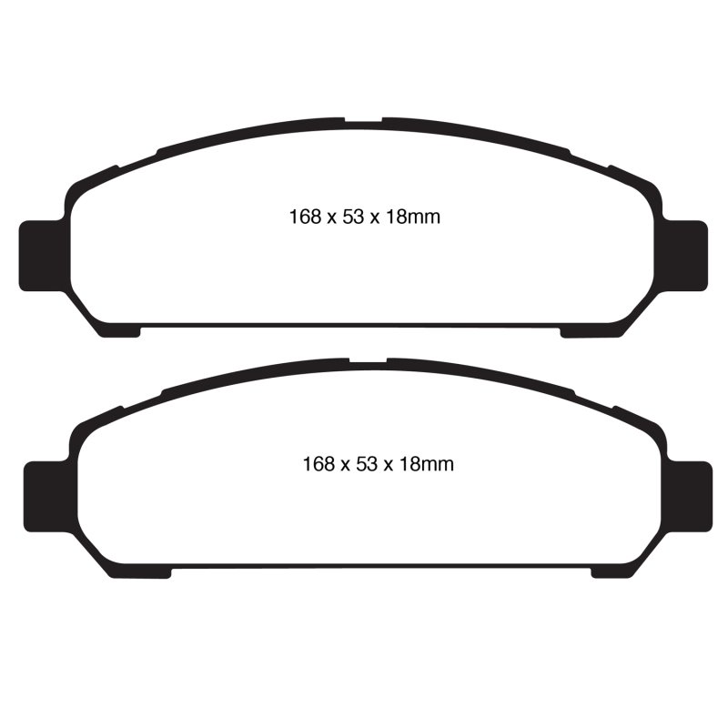 EBC 08+ Toyota Venza 2.7 Greenstuff Front Brake Pads