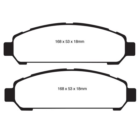 EBC 08+ Toyota Venza 2.7 Greenstuff Front Brake Pads