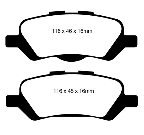 EBC 08+ Toyota Venza 2.7 Greenstuff Rear Brake Pads