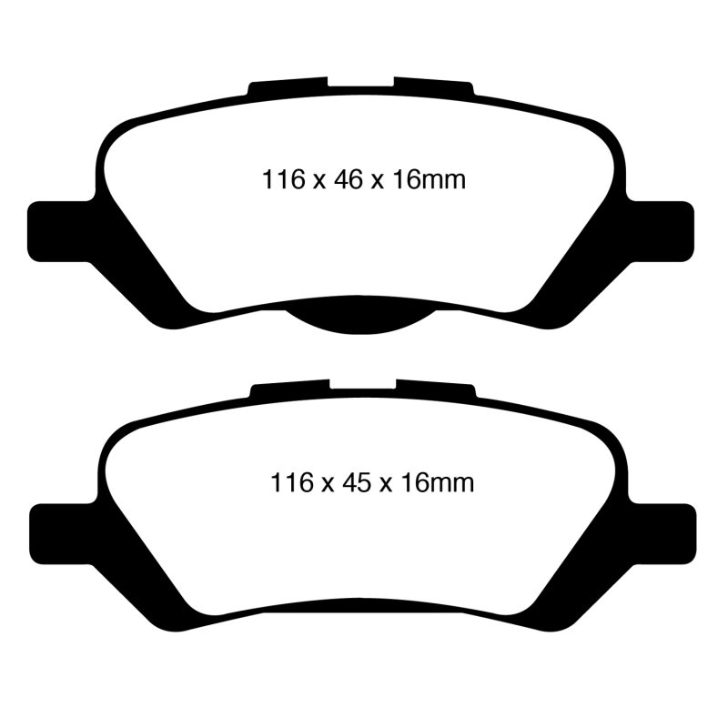 EBC 08+ Toyota Venza 2.7 Greenstuff Rear Brake Pads