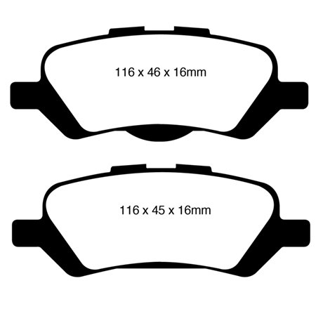 EBC 08+ Toyota Venza 2.7 Redstuff Rear Brake Pads