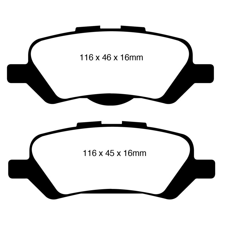 EBC 08+ Toyota Venza 2.7 Redstuff Rear Brake Pads