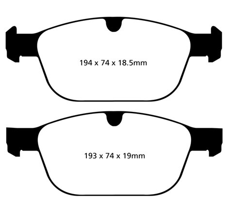 EBC 08+ Volvo XC60 3.0 Turbo Greenstuff Front Brake Pads