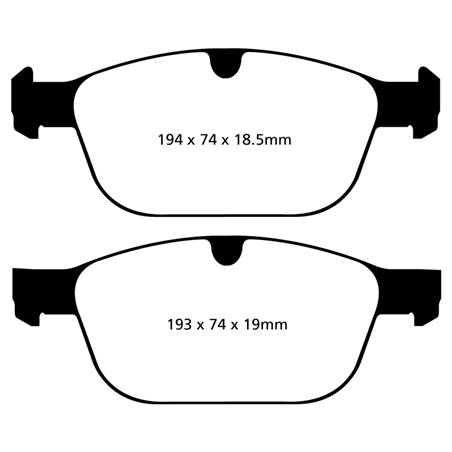 EBC 08+ Volvo XC60 3.0 Turbo Greenstuff Front Brake Pads