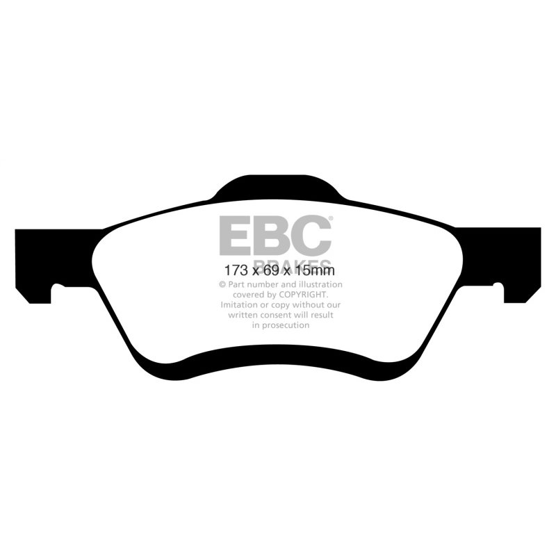 EBC 08-09 Ford Escape 2.3 Greenstuff Front Brake Pads