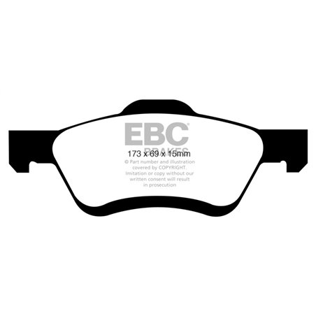 EBC 08-09 Ford Escape 2.3 Greenstuff Front Brake Pads