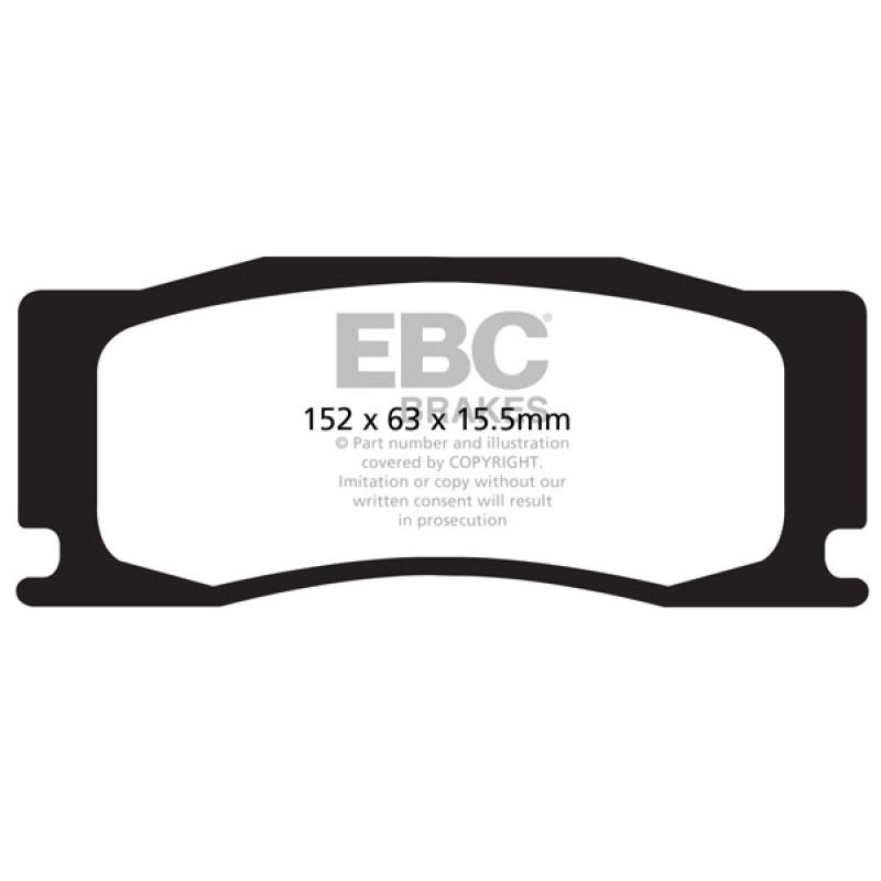 EBC 08-09 Jaguar XKR 4.2 Supercharged (Portfolio) Yellowstuff Front Brake Pads