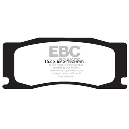 EBC 08-09 Jaguar XKR 4.2 Supercharged (Portfolio) Yellowstuff Front Brake Pads