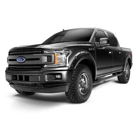 Bushwacker 18-20 Ford F-150 (Excl Models w/Tech Pkg) Pocket Style Flares 4pc - Agate Black Met