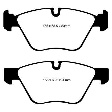 EBC 08-10 BMW 128 3.0 Redstuff Front Brake Pads