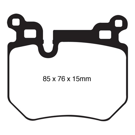 EBC 08-10 BMW 135 3.0 Twin Turbo Greenstuff Rear Brake Pads