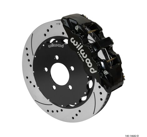 Wilwood AERO6 Front Big Brake Kit 14.00in Black 03-11 Crown Victoria