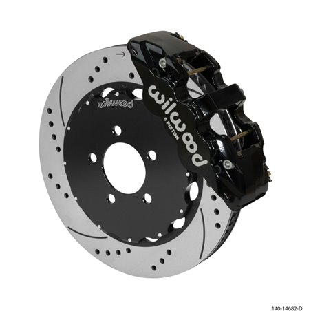 Wilwood AERO6 Front Big Brake Kit 14.00in Black 03-11 Crown Victoria