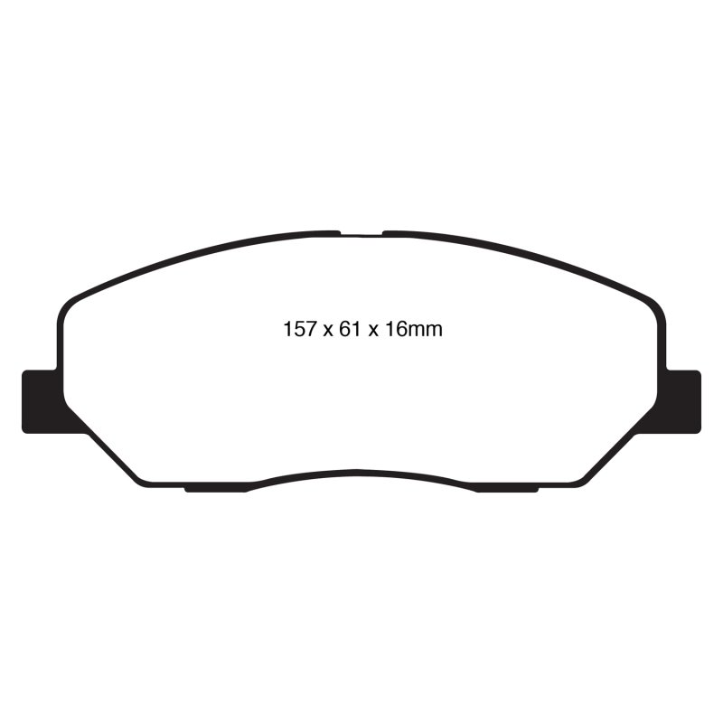 EBC 08-10 Hyundai Genesis 3.8 Yellowstuff Front Brake Pads