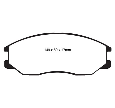 EBC 08-10 Kia Sorento 3.3 Greenstuff Front Brake Pads