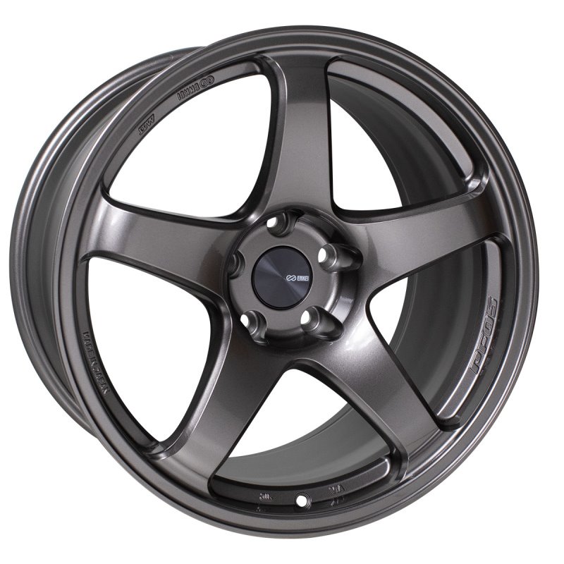 Enkei PF05 18x8 5x112 50mm Offset 75mm Bore Dark Silver Wheel