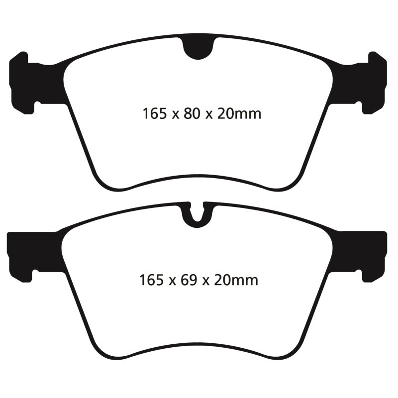 EBC 08-10 Mercedes-Benz GL320 3.0 TD (373mm Front Rotors) Greenstuff Front Brake Pads