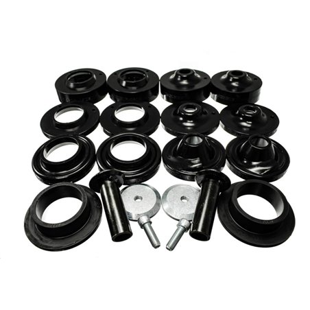 Energy Suspension 18+ Jeep Wrangler JL Black Rock-Flex 2in Adjustable Coil Spacer Set