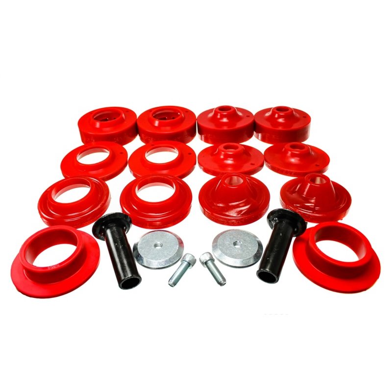 Energy Suspension 18+ Jeep Wrangler JL Red Rock-Flex 2in Adjustable Coil Spacer Set