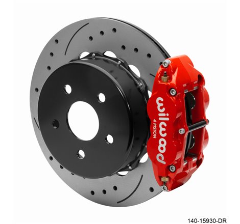 Wilwood Superlite 4R Rear Brake Kit 14.00 Red 2018-Up Jeep JL SRP w/Lines