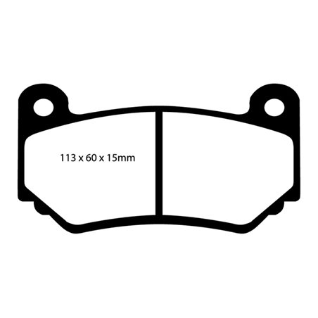 EBC 08-11 Lotus Exige 1.8 Supercharged (240) Greenstuff Front Brake Pads