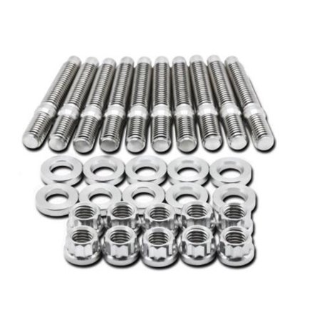 BLOX Racing SUS303 Stainless Steel Exhaust Manifold Stud Kit M8 x 1.25mm 45mm in Length - 7-piece