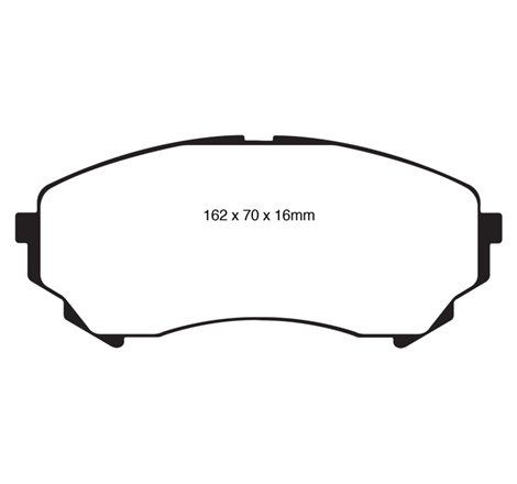 EBC 08-13 Cadillac CTS 3.6 (315mm Rear Rotors) Greenstuff Front Brake Pads